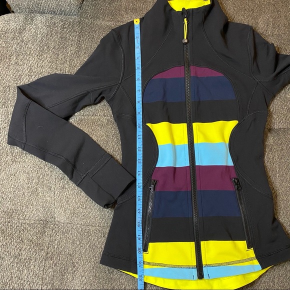 Lululemon Forme Jacket Striped with Bright Colors, Like New! - Picture 11 of 12